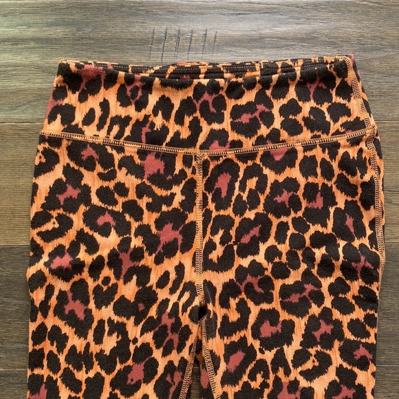 J. Crew Leopard Print Leggings - Orange and Black - Picture 2 of 6